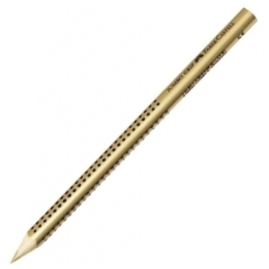 Trīsstūrveida krāsains zīmulis Faber-Castell Jumbo Grip, zelta