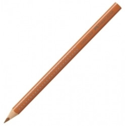 Trīsstūrveida krāsains zīmulis Faber-Castell Jumbo Grip, gaiši brūns