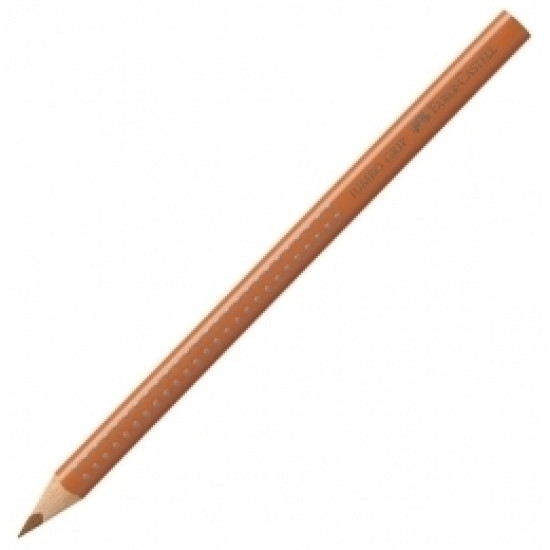 Trīsstūrveida krāsains zīmulis Faber-Castell Jumbo Grip, gaiši brūns