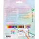 Trīsstūrveida krāsainie zīmuļi Faber-Castell Colour Grip Unicorn 18+6 krāsas
