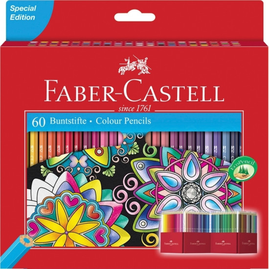 Цветные карандаши Faber-Castell Classic Colour, Multicolor, Высочайшая устойчивость к поломкам