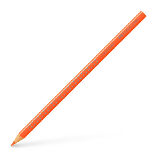 Цветной карандаш Faber-Castell Grip 2001, Neon Orange, Эргономичный захват