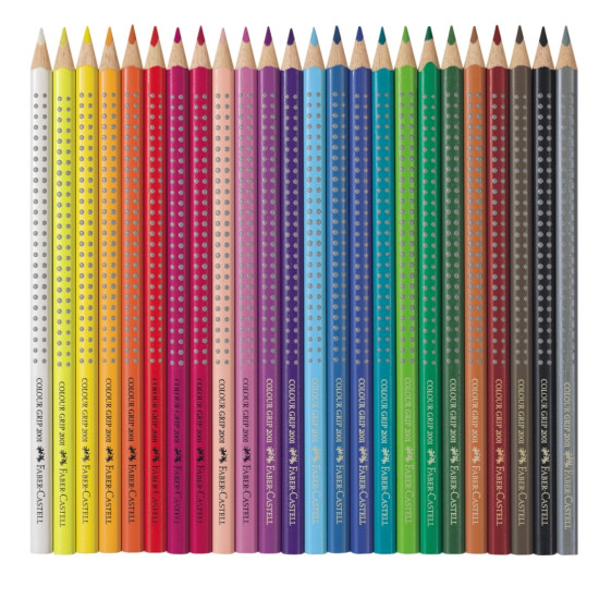 Цветные карандаши Faber-Castell Grip 2001, Multicolor, Водорастворимые