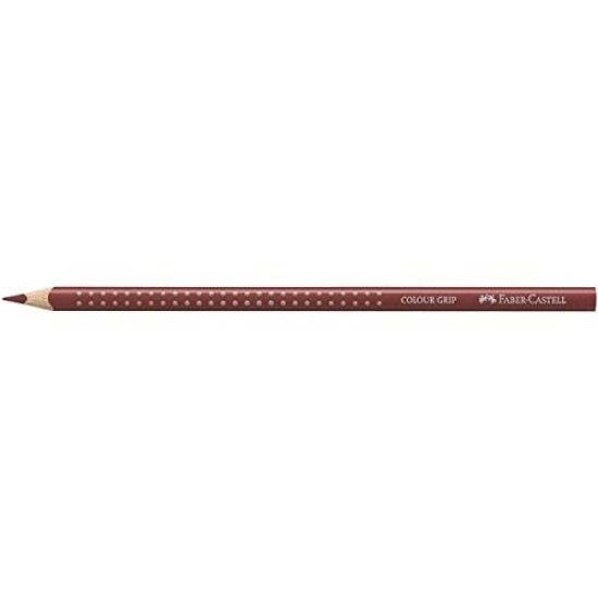 Krāsains zīmulis Faber-Castell Grip Indian red, sarkanbrūns