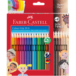Цветные карандаши Faber-Castell Colour Grip, Multicolor, 6 оттенков кожи