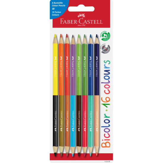 Цветные карандаши Faber-Castell Bicolor, Multicolor, Двухсторонние