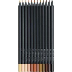 Цветные Карандаши Faber-Castell Black Edition Skin Tones, Black