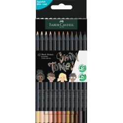 Цветные Карандаши Faber-Castell Black Edition Skin Tones, Black