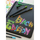 Trīsstūrveida krāsainie zīmuļi Faber-Castell Black Edition, 24 krāsas