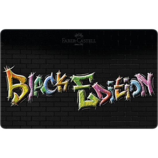 Цветные карандаши Faber-Castell Black Edition, Супермягкие грифели, Multicolor