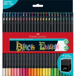 Карандаши цветные Faber-Castell Black Edition, Multicolor, Супермягкие грифели