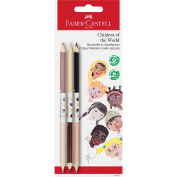 Цветные карандаши Faber-Castell Дети мира, Легкое смешивание оттенков кожи