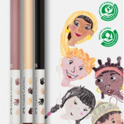 Цветные карандаши Faber-Castell Дети мира, Легкое смешивание оттенков кожи