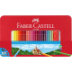 Krāsainie zīmuļi Faber-Castell Classic, metāla kārbā, 60 krāsas
