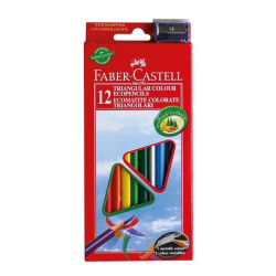Цветные карандаши Faber-Castell Triangular Junior, Multicolor, Устойчивый к поломке грифель