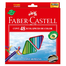 Цветные карандаши Faber-Castell Eco 48 Triangular, Multicolor, Смываемые