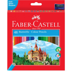 Krāsainie zīmuļi Faber-Castell Classic, 48 krāsas