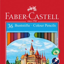 Krāsainie zīmuļi Faber-Castell Classic, 36 krāsas