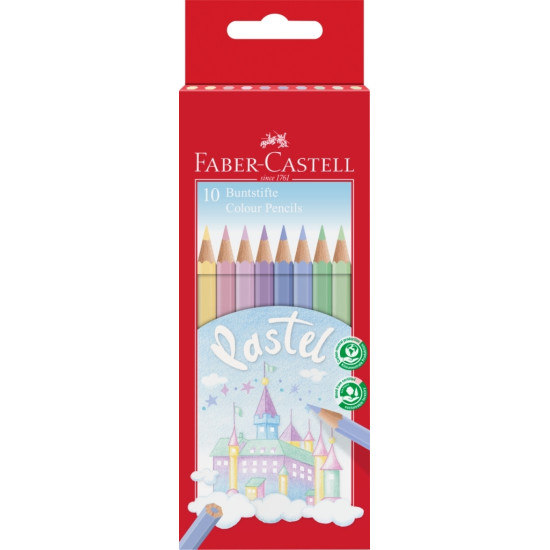 Цветные карандаши Faber-Castell Pastell, Multicolor, Высокопрочные