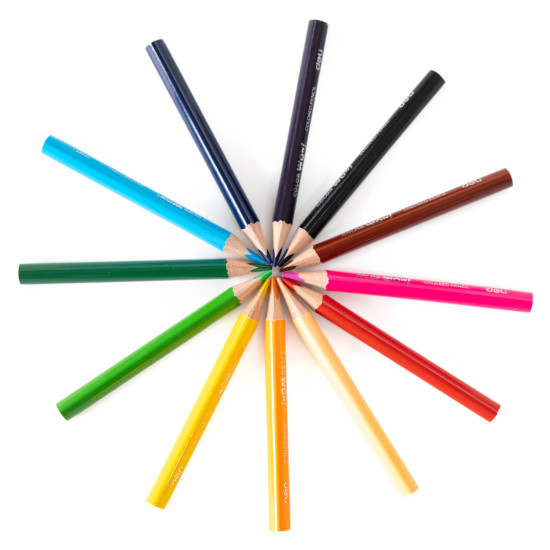Цветные карандаши DELI ColorWow, Multicolor, Эргономичный захват