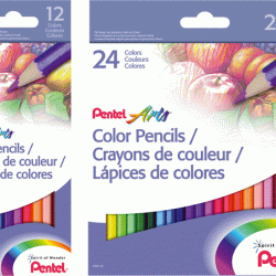 Krāsainie zīmuļi Pentel ARTS 24.-krās.