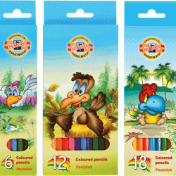 Цветные карандаши KOH-I-NOOR Birds, Multicolor, Насыщенные оттенки