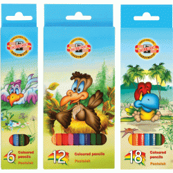 Цветные карандаши KOH-I-NOOR Birds, Multicolor, Насыщенные оттенки