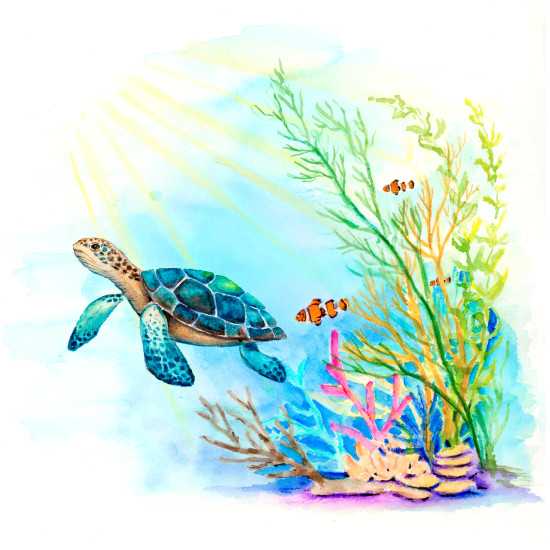 Akvareļu zīmuļi Faber Castell Goldfaber Aqua Underwater Treasures Creative Studio, 24 krāsas