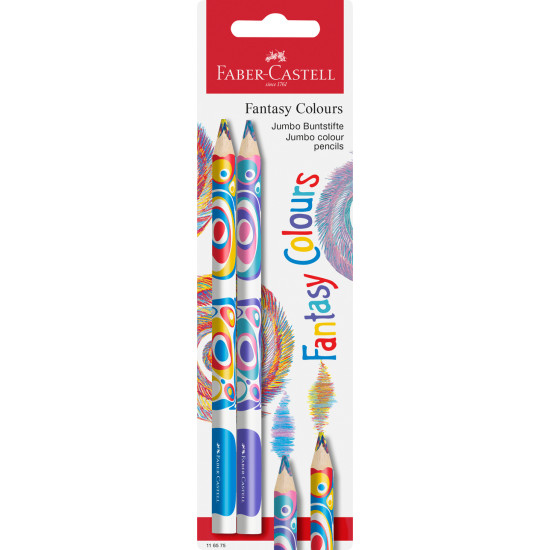 Цветные карандаши Faber-Castell Jumbo Fantasy Colour, Multicolor, Эргономичный Захват