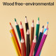 Krāsainie zīmuļi Deli Wood-free, izdzēšami, 36 krāsas