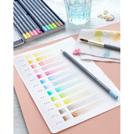 Акварельные карандаши Faber-Castell Goldfaber Aqua Creative Studio, Pastel, Прочные