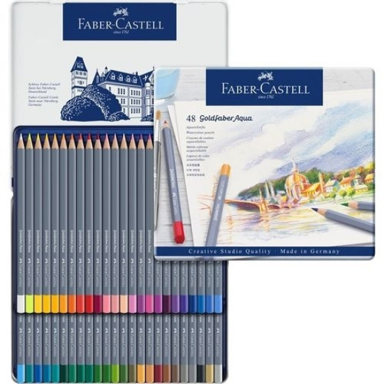 Акварельные карандаши Faber-Castell Goldfaber Aqua, Multicolor, Исключительная Светостойкость