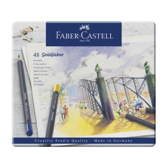 Цветные карандаши Faber-Castell Goldfaber, Multicolor, Водостойкие