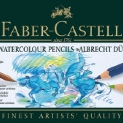 Akvareļu zīmuļi Faber-Castell Albrecht Dürer, metāla kārbā, 12 krāsas