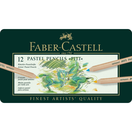 Пастельные карандаши Faber-Castell Pitt Pastel, Multicolor, Непревзойденная светостойкость.
