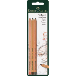 *Pasteļzīmuļi Faber-Castell Pitt Pastel, 3 krāsas