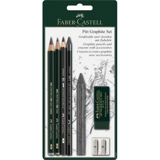 Grafīta komplekts Faber-Castell Pitt Graphite, 7vienības