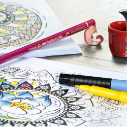 *Flomāsteri Faber-Castell Pitt Artist Pen, 4gab. (S,F,M,B),sanguine / brūns