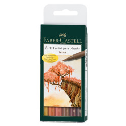 Ручки-кисти Faber-Castell Pitt Artist Pen Terra, Terra