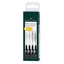 Ручки для рисования Faber-Castell Pitt Artist Pen, Black, Максимальная светостойкость