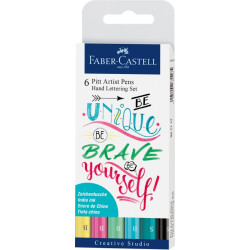 Художественные ручки Faber-Castell Pitt Artist Pen, Versatile Tips, Pastel