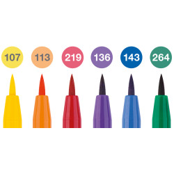 Пен-кисть Faber-Castell Pitt Artist Pen, Multicolor, Сохраняющий Форму Наконечник