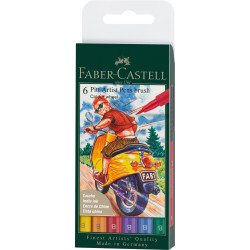 Пен-кисть Faber-Castell Pitt Artist Pen, Multicolor, Сохраняющий Форму Наконечник