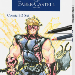 *Radošais komplekts Faber-Castell Pitt Comic 3D