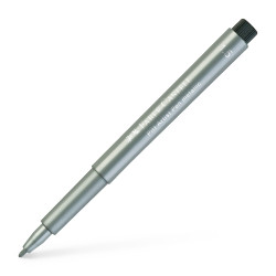 Flomāsters 1.5 Faber-Castell Pitt Artist Pen 251, sudraba