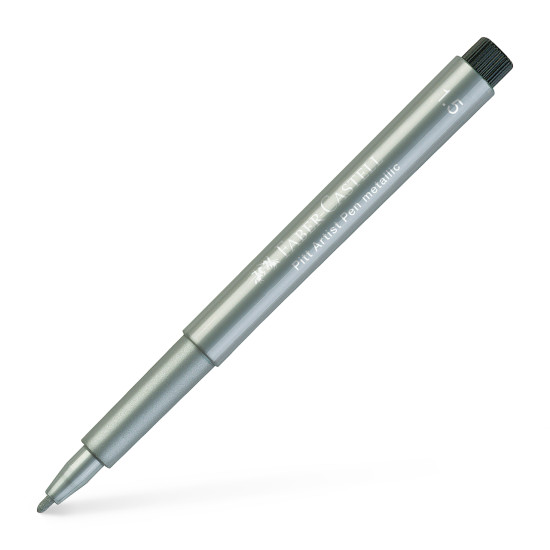 Flomāsters 1.5 Faber-Castell Pitt Artist Pen 251, sudraba