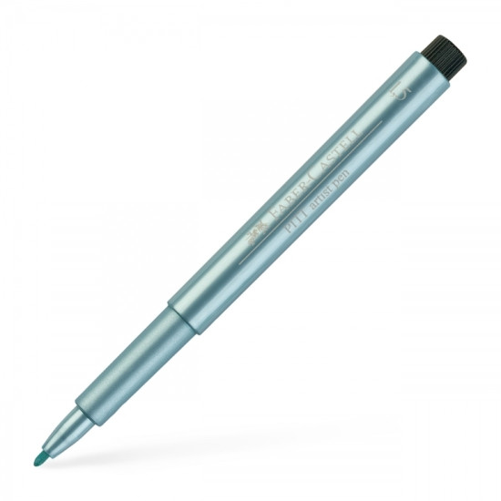 Flomāsters 1.5 Faber-Castell Pitt Artist Pen 292, metāliski zils