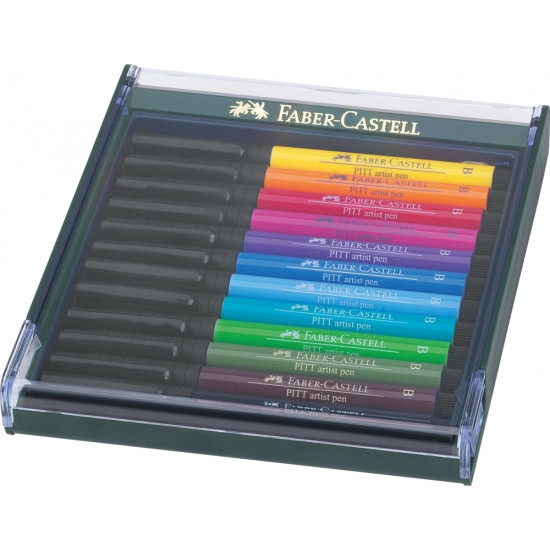 Ручки-кисти Faber-Castell Pitt Artist Pen, Basic Tones, Высокая Светостойкость