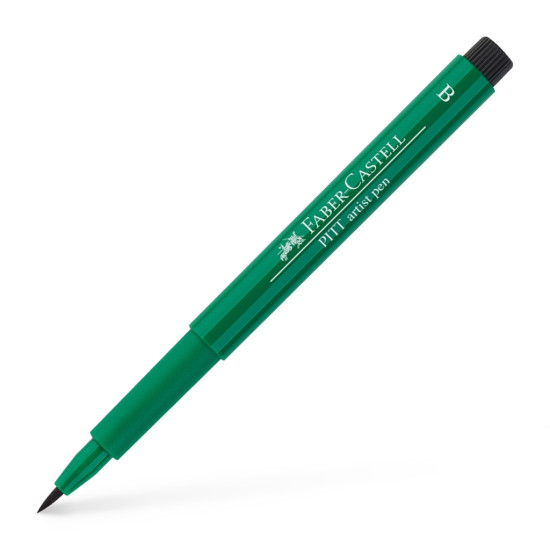 Otas tipa flomāsters Faber Castell Pitt Artist Pen 264, Dark phthalo green