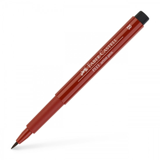 Ручка-кисть Faber-Castell Pitt Artist Pen Brush, India Red, Водостойкие чернила